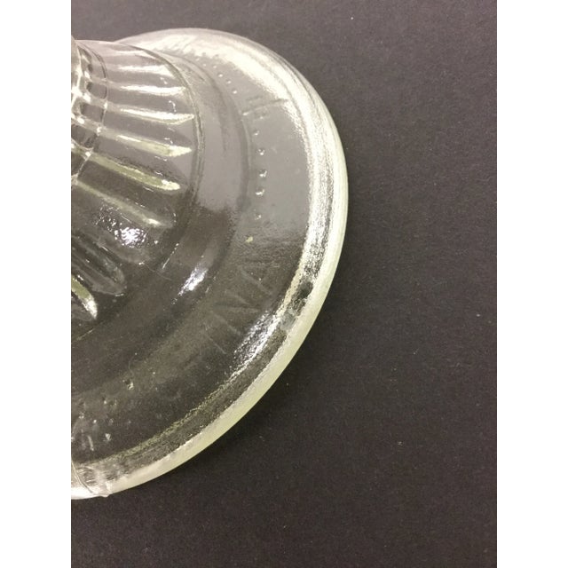 Vintage "An Qing" Glass Hurricane Oil Lamp For Sale - Image 9 of 10