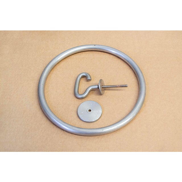 Silver-plated metal bathroom accessory set. Designer Sergio Mazza Manufacturer Artemide 1960s Dimensions 50 x 5 x 13 cm...