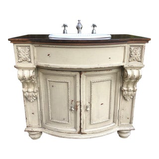 French Habersham Stafford Cream Cabinetry With Basin For Sale