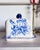 Antique Staffordshire Ironstone Blue Rose Floral Lidded Cheese Keeper Dome For Sale - Image 11 of 12