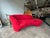 Red 1980s Vladimir Kagan for Directional Attributed Serpentine Sofa For Sale - Image 8 of 12