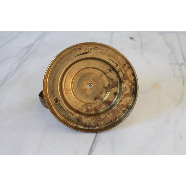 Vintage Brass Candle Holder For Sale - Image 9 of 10