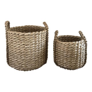 Raquel Round Baskets - A Pair For Sale