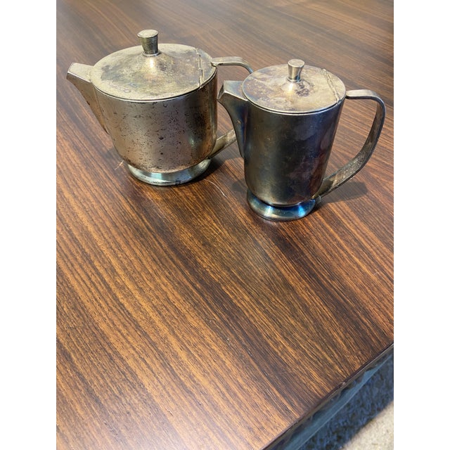 Silver-Plated Metal Teapots by Gio Ponti for Broggi, 1964, Set of 2 For Sale - Image 3 of 7