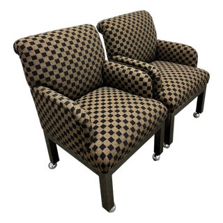 1990s The "Grid" Lounge Chairs | a Pair For Sale