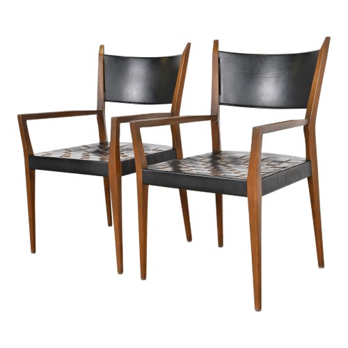 Paul McCobb for Directional Irwin Collection Mahogany and Woven