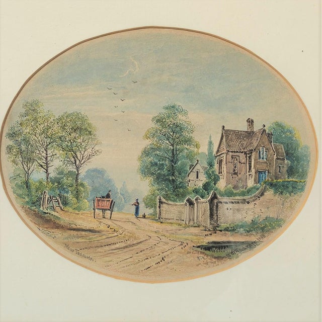 Samuel Wagstaff, Near Tadcaster, 1898, Watercolor, Framed, in Very Good conditions. Designed 1890 to 1919 This piece has...