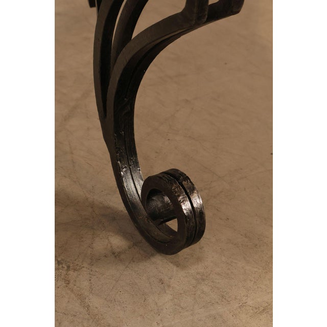 Maitland Smith Greek Key Console Table With Tessellated Marble Top For Sale - Image 9 of 18