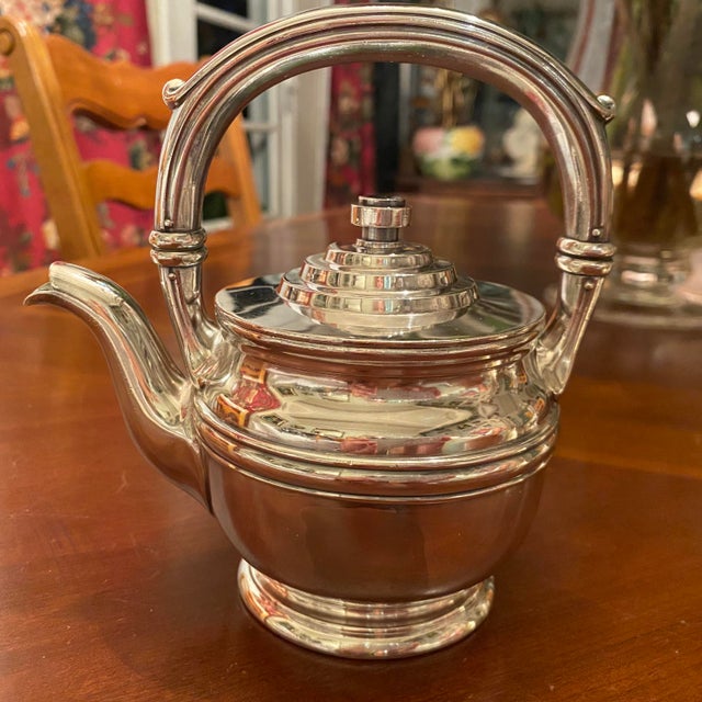 1930s 1930 Gorham Silver Soldered 8oz Teapot Property of Pig 'N Whistle San Francisco For Sale - Image 5 of 11