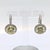 18k White Gold With Natural Round Vivid Fancy Yellow Diamond Drop Earrings, Pair For Sale - Image 4 of 11