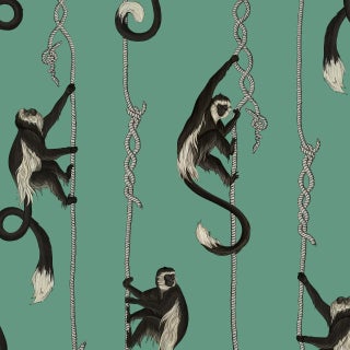 House of Hackney Troop Wallpaper - Parakeet Green For Sale