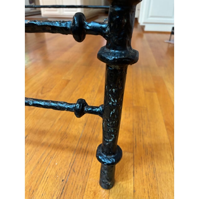 1980s Brutalist Cast Aluminum Coffee Table in the Manner of Diego Giacometti For Sale In Richmond - Image 6 of 15