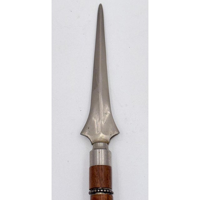 English Walnut Reception Desk Letter Set Magnifying Glass, Set of 3 For Sale - Image 12 of 16