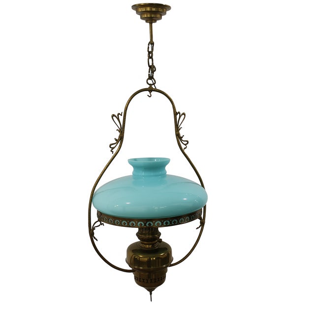 Opaline Chandelier from L&B, 1800s For Sale - Image 6 of 6