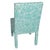 Modern Set of Four Parsons Style Side Chairs in Custom Meg Braff Designs Vienna Woods Fabric For Sale - Image 3 of 3
