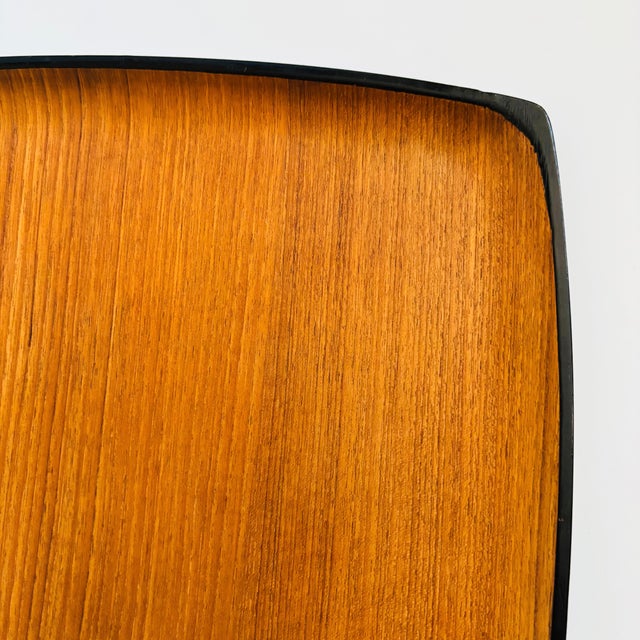 Mid 20th Century Mid Century Large Square Teak Tray For Sale - Image 5 of 9