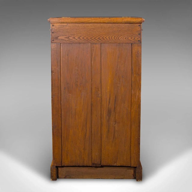 Late 19th Century 1890's Antique Banker's Chest of Drawers For Sale - Image 5 of 12