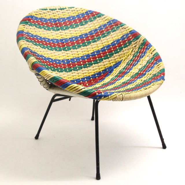 Mid-Century Childrens Acapulco Armchair, 1950s For Sale - Image 9 of 9