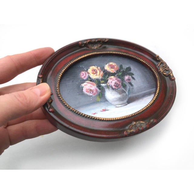 Framed Original Floral Roses Painting Style Wall Decor by Valeriya Serova For Sale - Image 9 of 9