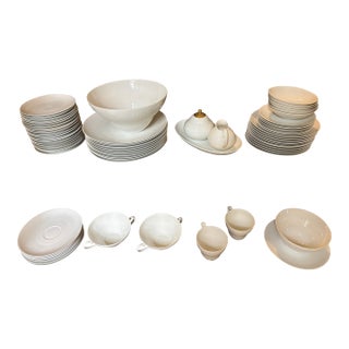 1950s Rosenthal "Romance White" Dinnerware Set by Bjorn Wiinblad- 73 Pieces For Sale