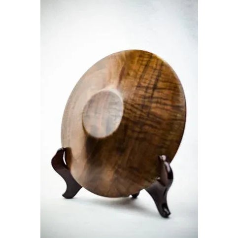Contemporary Custom Walnut Plate "Canyon" For Sale - Image 3 of 4