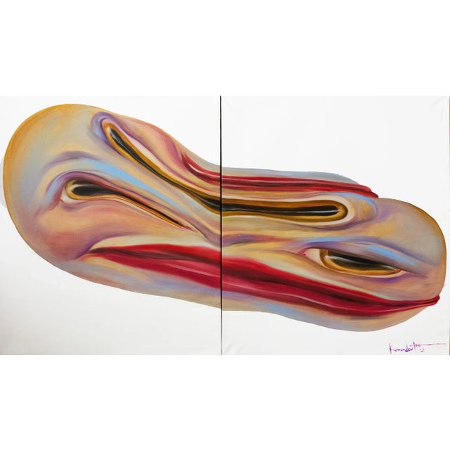 Kateryna Komendant, I1q, 2021, Oil on Canvas, in Flawless conditions. This piece is attributed to the mentioned...