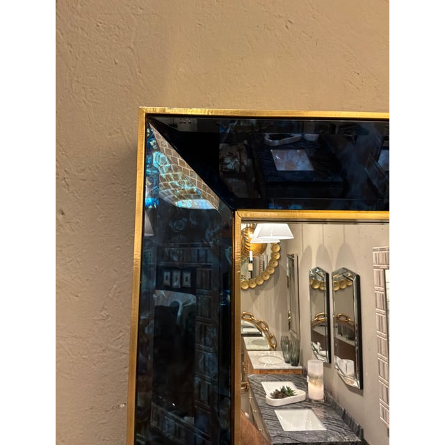 Villa & House Villa & House / Etienne Large Mirror/ Blue For Sale - Image 4 of 5