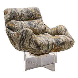 Vladimir Kagan Cosmos Mid Century Lucite Lounge Chair For Sale