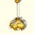 Florentiner Hanging Light in Milk Glass with Gold attributed to Hans Kögl, 1970s For Sale - Image 6 of 6