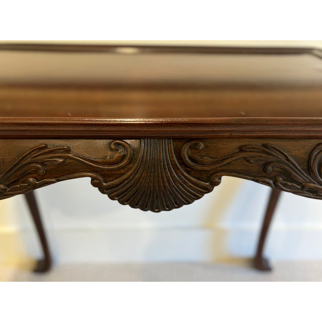 Chippendale Vintage Mahogany Chippendale Style Tea Table / Side Table / Nightstand / Bar For Sale - Image 3 of 12