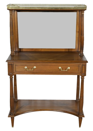 Louis XVI Style Cherry Console Table, Late 19th Century