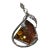 Ancient Huge Baltic Amber in Artisan Sterling Organic Setting Pendant For Sale