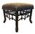 Late 20th Century Faux Bamboo Leopard Stool/Ottoman For Sale - Image 5 of 7
