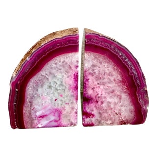 Amethyst Pink Geode Object For Sale