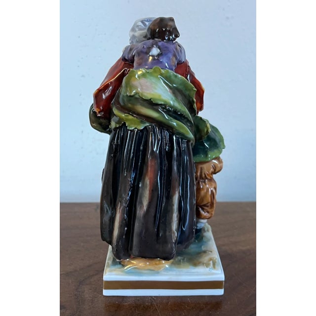 Antique 19th Century Italian Naples Crown "N" Porcelain Figure Of. Mother and Her Children For Sale In New York - Image 6 of 10