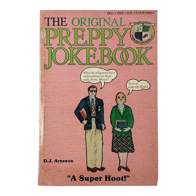 The Original Preppy Jokebook d.j. Arneson 1981 First Printing Dell Paperback For Sale