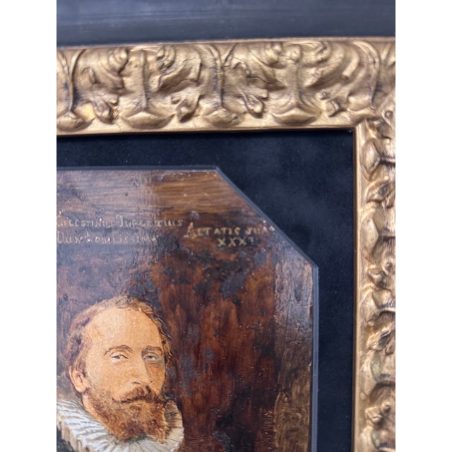 Figurative Portrait of "Celestinus Fredericus, Dux Nobilissimus" Oil on Copper For Sale - Image 3 of 6