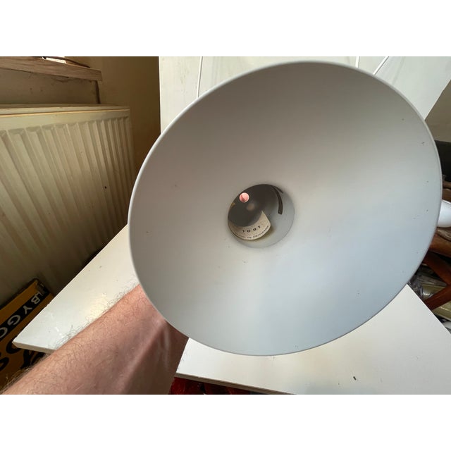 Metal Minimalist White Confetti Pendant Lamps by Claus Bonderup for Focus, 1970s, Set of 3 For Sale - Image 7 of 9