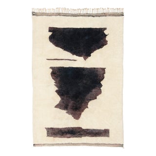 Hand-Knotted Wool Rug by Azele Studio For Sale