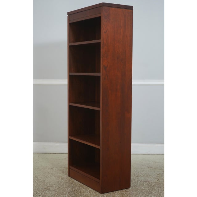 Arts & Crafts Pair of Stickley Cherry Open Bookcases For Sale - Image 3 of 11