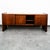 1960s Mid Century Modern Credenza Oak Walnut 5 Drawer Wood Oak File Doors Vintage For Sale - Image 5 of 12