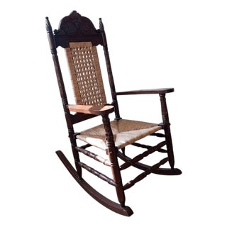 Late 20th Century JFK Replica Hand-Crafted Rocking Chair For Sale