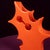 Ceramic Abstract Orange Ceramic Sculptural Vase, 1980 For Sale - Image 7 of 18