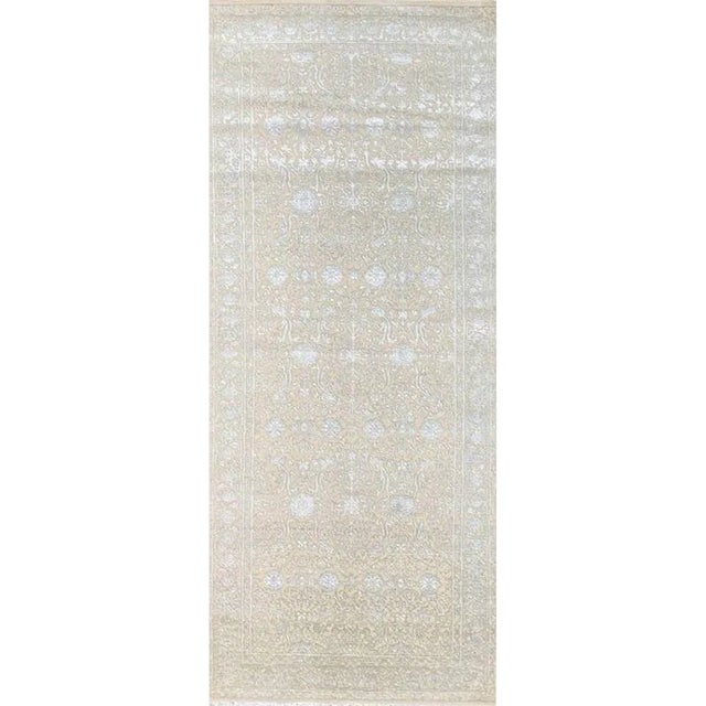 Handwoven Persian Tabriz Style Area Rug 4’1″ X 9’6″ For Sale