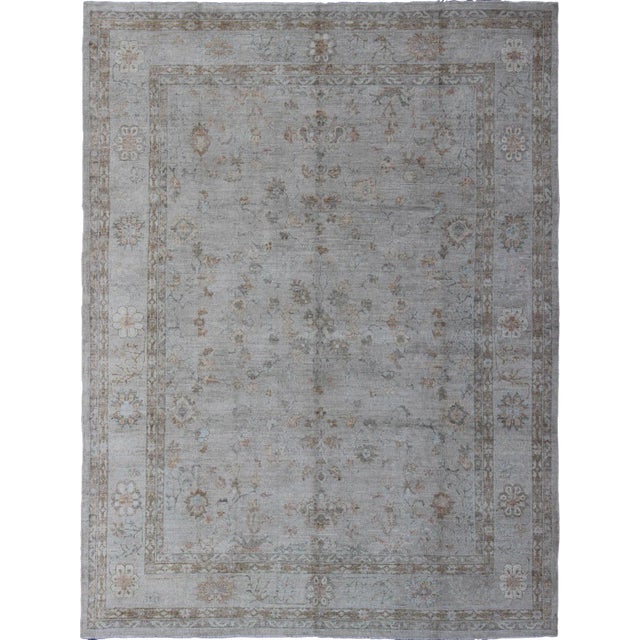 Large Angora Oushak Rug by Keivan Woven Arts 10'9 X 13'11 For Sale