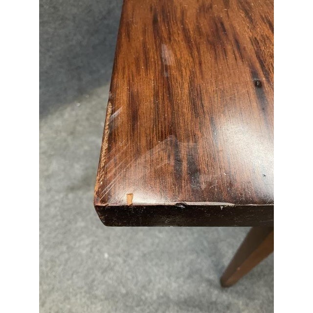 Chocolate Antique Mahogany Drop Leaf Dining Table | Expandable 72" Gateleg Table, Chippendale Style For Sale - Image 8 of 9