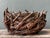 Vintage Rustic Brown Ceramic Twig Bowl For Sale - Image 10 of 13
