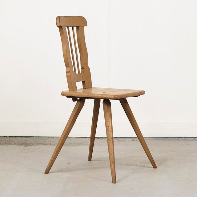 Primitive Rustic Farmhouse Wabi Sabi Mountain Chair, 1800s For Sale - Image 4 of 8