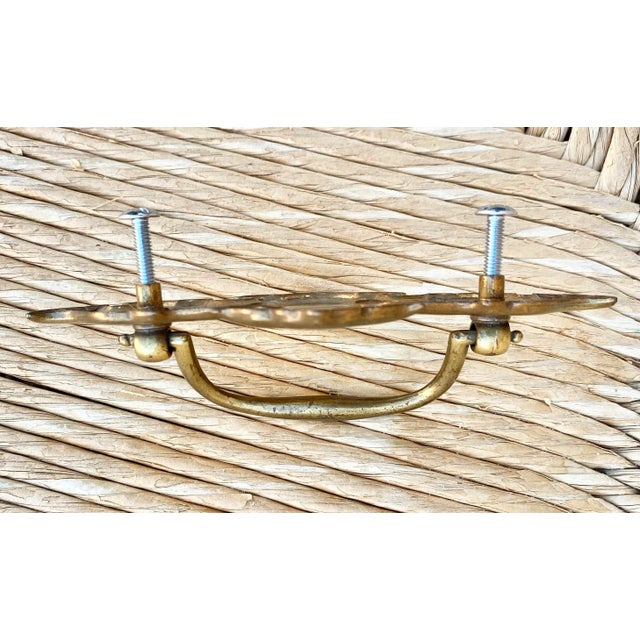 Brass Chippendale Brass Drawer Pulls, Set of 6 For Sale - Image 8 of 12