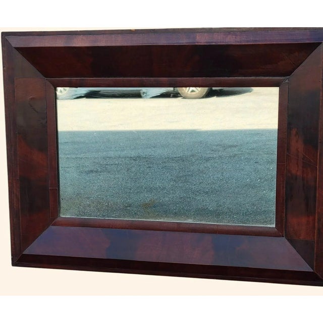 American Empire Flame Mahogany Mirror For Sale - Image 12 of 17